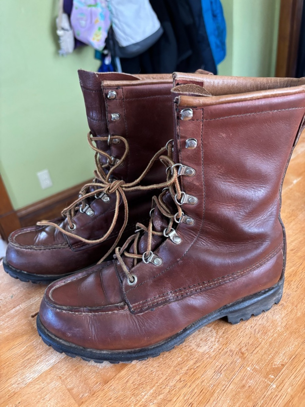 Irish Setter Brown Leather Lace-Up High-Top Work Boots